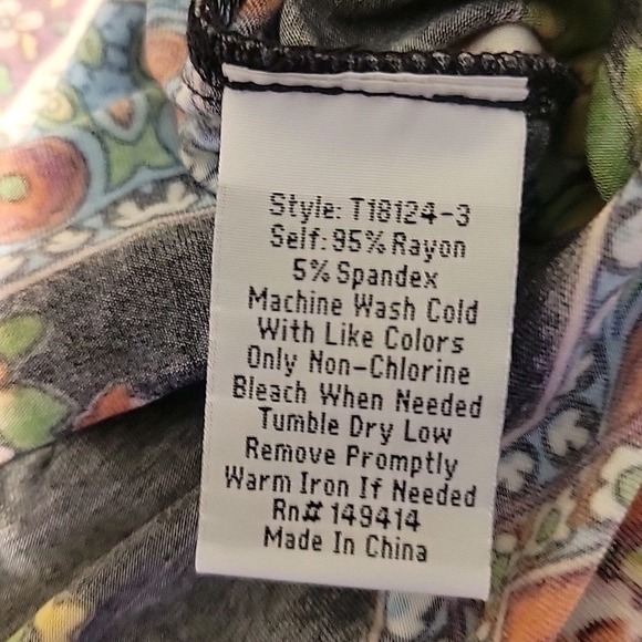 Johnny Was The‎ Janie Favorite Dolman Top Womens Med V-Neck Spark Bohemian Tunic - Picture 8 of 10